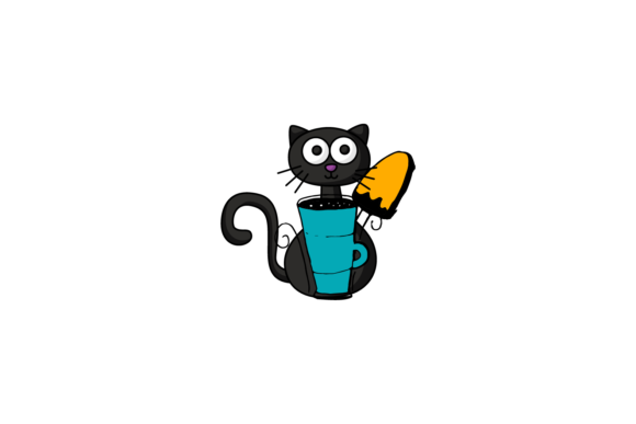Cat Halloween Party Coffee and Drink Svg