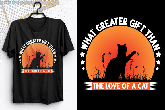 Cat Lover Retro Vintage T Shirt Design