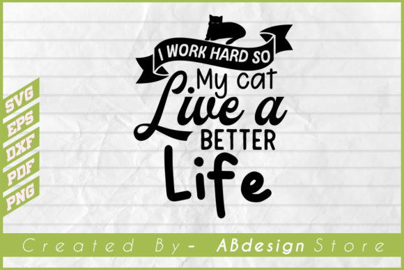 Cat Lover- T Shirt Design Creative Svg