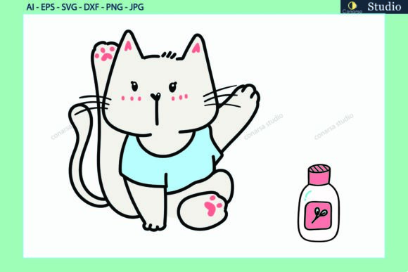 Cat Pet Pose Yoga Lotion Sports Svg
