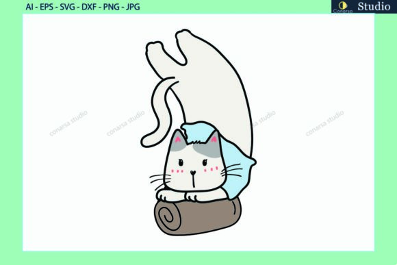 Cat Pet Pose Yoga Mat Sports Svg