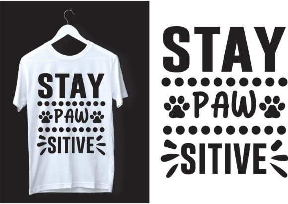 Paw Sitive Embroidery Design
