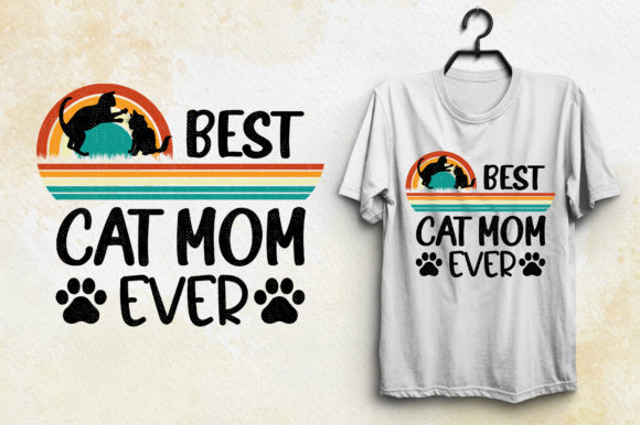 T-Shirt Design-Best Cat Mom Ever